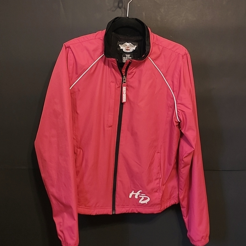 (218) Women's Harley-Davidson light sip up jacket size large